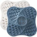 Duschavloppspropp, set om 2 - Silikon PVC - 13 x 13 cm - Anti-hår sugkopp