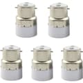 Förpackning med 5 B22 till E14 Lampsockelomvandlare. B22 Sockeladapter för Standard E14 Lamphållare