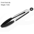 Silikone Madtang | 9 Tommer 112G Sort Silikone Madklemme