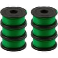Förpackning med 6 gröna trimmerlinspolar för Black & Decker GL7033 GL8033 GL9035 A6482