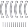 Miniatyrbild 1 av 4: Möbelhandtag i silveraluminium - 96 mm centrumavstånd, set om 6