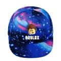 Roblox hatt - stjärnhatt med platt brätte - stjärnblå