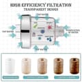 Miniatyrbilde 5 av 5: Dusjfilter, dusjfilter, dusjhode vannfilter med 5 filterelementer (dusjfilter)