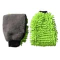 Chenille Premium Repfri Mikrofiber Tvätthandske Grön (2-pack)