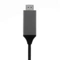 Pikkukuva 2 / 5: 2M USB Type-C - HDMI-kaapeli Samsung Galaxy S8 G950:lle - Musta