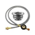 Gasadapter för utomhuskök, delad köksomvandlare, gastankadapter för camping, matlagning, picknick