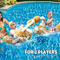 Miniatyrbild 3 av 5: Uppblåsbara Poolspel för Vuxna Barn Uppblåsbara Poolleksaker Utomhus Vattenleksaker Uppblåsbar Pool Battle Log Poolflottar Poolparty (L)
