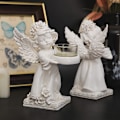Miniatyrbillede 3 af 10: Debout retro gamle vinger engel hyresgäst lysekrone fest restauran