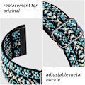 Miniatyrbillede 3 af 4: 4-delt elastisk nylon kompatibel med Fitbit versa 2 / Fitbit sense, justerbar elastisk stof smart watch sportsrem (BohoRainbow/Green Arrow)