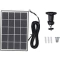 3W 5V Solpanel Professionell Effektiv Monokristallin Kisel Solpanel Laddare för Utomhussäkerhetskamera Svart, DUBUNS