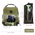Miniatyrbillede 4 af 4: Udendørs camping brusebad taske med temperatur sol brusebad vand taske brusebad praktisk sammenklappelig vand opbevaringspose 20L - camouflage 1stk Camouflage