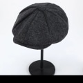 Pikkukuva 1 / 5: 2023 Retro Newsboy Kepsar Herr Octagonal Hats Peaky Blinders Newsbo Black