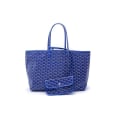 Miniatyrbillede 2 af 3: Houndstooth-tasker Shoppingtasker Stoftasker med stor kapacitet Mamma tasker Stoftasker Gaveoverdele Blå