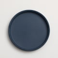 Miniatyrbilde 1 av 11: Keramisk rund blomsterpotte vannbrett dekorasjon Morandi pigment brennende base fortykket pute vannbrett Navy blue 12*1.6cm (inner diameter 11cm)