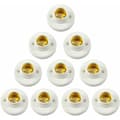 E27 lamphållare väggfäste LED adapter plast skruvsockel 10st