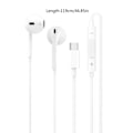 Pikkukuva 5 / 11: USB-C Type C -kuulokkeet johdolla Phone 15/15Plus/15Pro -puhelimelle, In-Ear -kuulokkeet Android-laitteille, kuulokemikrofoni puhelimelle