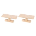 Miniatyrbillede 2 af 5: 1/2 Bærbar Ur-Displaystativ Smykkeholder til Soveværelse Gul 20 x 6 x 8cm