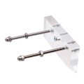 Miniatyrbillede 3 af 5: Deck Wall Mount Skateboard Hanger Professionel Display Rack Opbevaringsværktøj Akryl Sort black