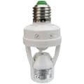 PIR rörelsesensor E27 glödlampa med tids- och ljusjustering för inomhusbruk