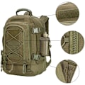 Pikkukuva 4 / 5: 60L Suuri Sotilastaktinen Reppu Armeijan Molle Hyökkäysreppu Miesten Reput Matkustaminen Leirintä Metsästys Vaellus Laajennettava Reppu -1 MUSTA MULTICAM BLACK MULTICAM