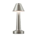 Miniatyrbilde 1 av 5: Retro barbordlampe skrivebords nattlys lading utendørs musikk restaurant bordlampe atmosfærelys C Silver