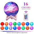 Miniatyrbild 1 av 9: 3D Planet Galaxy Light 16 färger beröringsbar fjärrkontroll chil