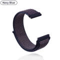 Miniatyrbillede 1 af 7: 18 mm 20 mm 22 mm metalrem til Garmin Vivoactive 3 4 4s Band Watch Venu 2 2s SQ Forerunner 645 Armbånd Silikonløkke Nylon Håndled Nylon NavyBl Nylon NavyBlue For Garmin Venu