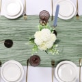 Pikkukuva 4 / 11: Boho-pöytäliina maalaismaiseen hääjuhlaan, tummansininen 90x180