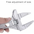Miniatyrbillede 3 af 5: 6-68 mm justerbare skruenøgler bred kæbe badeværelsesnøgle aluminiumslegering håndværktøj til spænding eller løsning af møtrikker og bolte