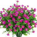 Miniatyrbild 1 av 5: Konstgjorda blommor Falska utomhus UV-beständiga buxbomväxter Buskar 4-pack för hängande växt inomhus utomhus
