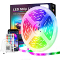 Miniatyrbild 1 av 10: LED-ljusremsa 15M, PSTAR Bluetooth LED-ljusremsa RGB 24V med IR-fjärrkontroll App Styrbart musikläge EU EU jag