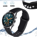 Miniatyrbillede 5 af 7: 18 mm 20 mm 22 mm metalrem til Garmin Vivoactive 3 4 4s Band Watch Venu 2 2s SQ Forerunner 645 Armbånd Silikonløkke Nylon håndled Metal Sort Metal Black For Garmin Venu