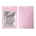 Miniatyrbild 1 av 5: 100 st Återförslutningsbara påsar Smycken Matförpackningspåse Återförslutningsbara mini klara plastpåsar för örhängen Halsband Matförpackning Rosa 7x10CM