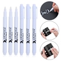 Miniatyrbillede 3 af 10: 5 stk. Hvid flydende kridtpen Black Board Marker Raderbar 5stk