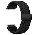 Miniatyrbillede 1 af 5: 20 mm flettet sololoop til Garmin Vivoactive 5/3/3 Music Band Armbånd til Garmin VivoMove3/Trend/Sport Venu SQ/SQ2/2plus Rem Sort sort black 20mm