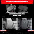 Miniatyrbild 2 av 8: Skydd för Tesla Model 3 Model Y PU Läder Center Console Protector Pad Bil Vattentät Armrest Box Mat för Model 3 2017-2022 Modell