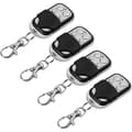 4-pack automatiska dörrfjärrkontroller 433,92 MHz fast kod rullande kod programmerbar kompatibel med garageportar