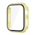 Miniatyrbild 1 av 6: Glas+ Cover För Apple Watch case 9 8 7 6 SE 5 iWatch Tillbehör Skärmskydd Apple Watch Series 45mm 41mm 44mm 40mm 42mm 38mm gul yellow yellow 40mm series 654SE