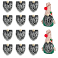 Miniatyrbild 1 av 11: Rund träkula DIY handgjord dvärg dvärg prydnader ny produkt Frost Gray (Curly Hair)