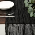 Miniatyrbilde 11 av 11: Bohemsk bordløper for rustikk bryllup sennepsgul 90x400