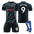 Miniatyrbild 1 av 8: 23-24 Manchester City Second Away No. 9 Harland Shirt 17 De Bruyne 47 Foden Football Kit NO.9 HAALAND NO.9 HAALAND 24 NO.9 HAALAND 24
