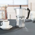 Miniatyrbillede 5 af 5: Moka Express Italiensk Aluminium Espresso Kaffemaskine - Gennemsigtigt Låg (9 Kopper 450 ml)