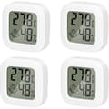 4-pack Mini Inomhus Termometer Hygrometer med Hög Precision för Barnrum, Kök, Kontor - Kompatibel med Braun