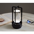 Miniatyrbild 4 av 7: Sladdlös I-formad metallisk bordslampa med touchsensor, 3 färger dimbar laddningsbar skrivbordslampa Black B-1pc
