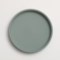 Miniatyrbilde 1 av 11: Keramisk rund blomsterpotte vanntray dekorasjon Morandi pigment brennende base fortykket pute vanntray Fog blue 20*2cm (inner diameter 18.5cm)