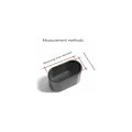Miniatyrbilde 3 av 5: Stolbensbeskyttere, Ovale Silikon Møbelbensputer Bordbeskyttere Gulvbeskyttelse mot Riper, 8-24 stk - Transparent/24 stk 15X30mm