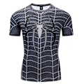 Pikkukuva 4 / 5: 3D Spider-Man -painettu lyhythihainen kompressiopaita miehille, hengittävä kuntoilupaita Väri 3 XL Color 3 XL