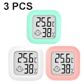 Miniatyrbillede 1 af 5: 3-pak indendørs termometer, fugtighedsmåler digital
