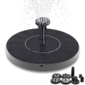 Miniatyrbillede 1 af 6: Fontæne - Solcelledrevet fontæne / Vandfontæne Solcelle - 16 cm Sort Black Svart Black