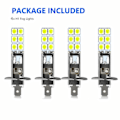 Pikkukuva 3 / 10: 4 kpl H1 6000k super valkoinen 80w led-ajovalopolttimosarja sumuvalot